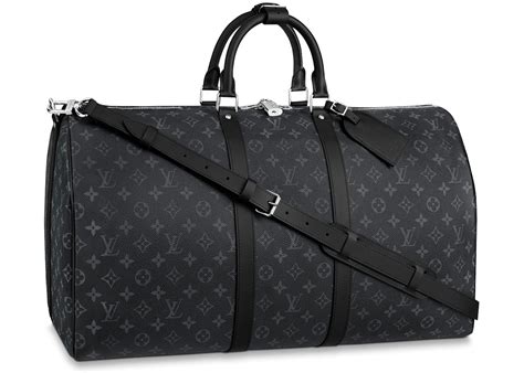 louis vuitton holdall black|louis vuitton keepall 55 black.